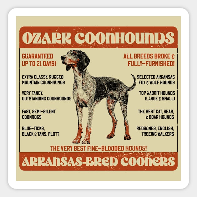 Ozark Coonhounds Magnet by rt-shirts
